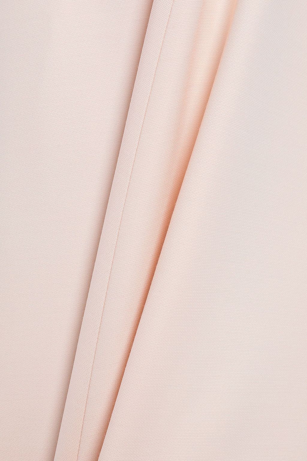 VALENTINO GARAVANI Lace-trimmed wool and silk-blend midi dress