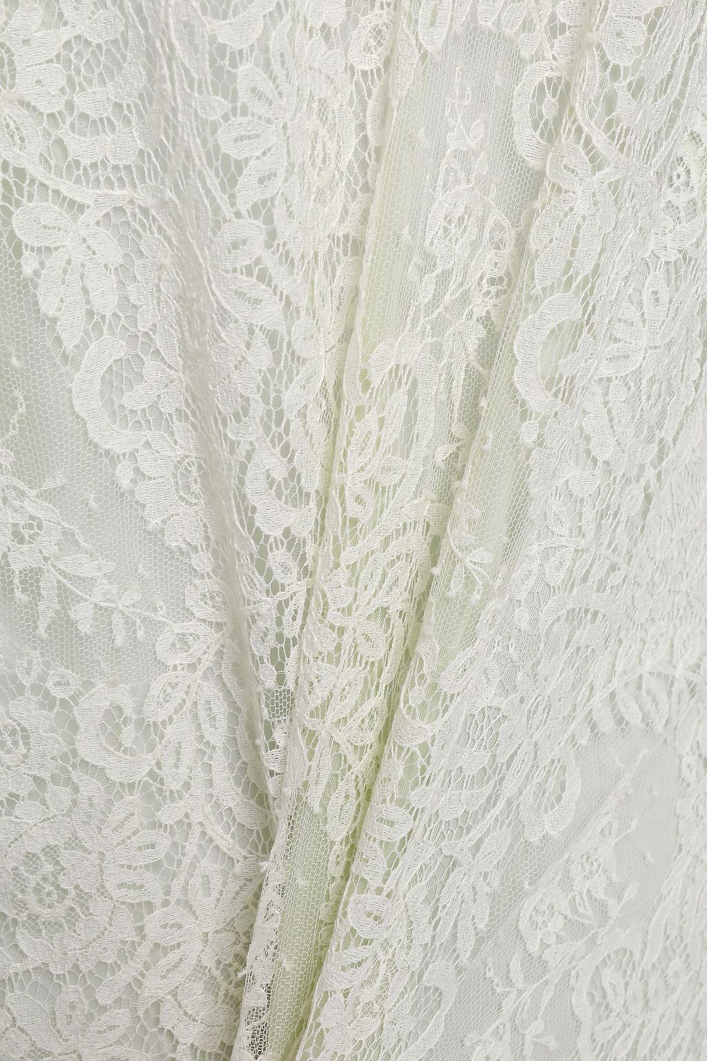 VALENTINO GARAVANI Piqué-trimmed lace mini dress