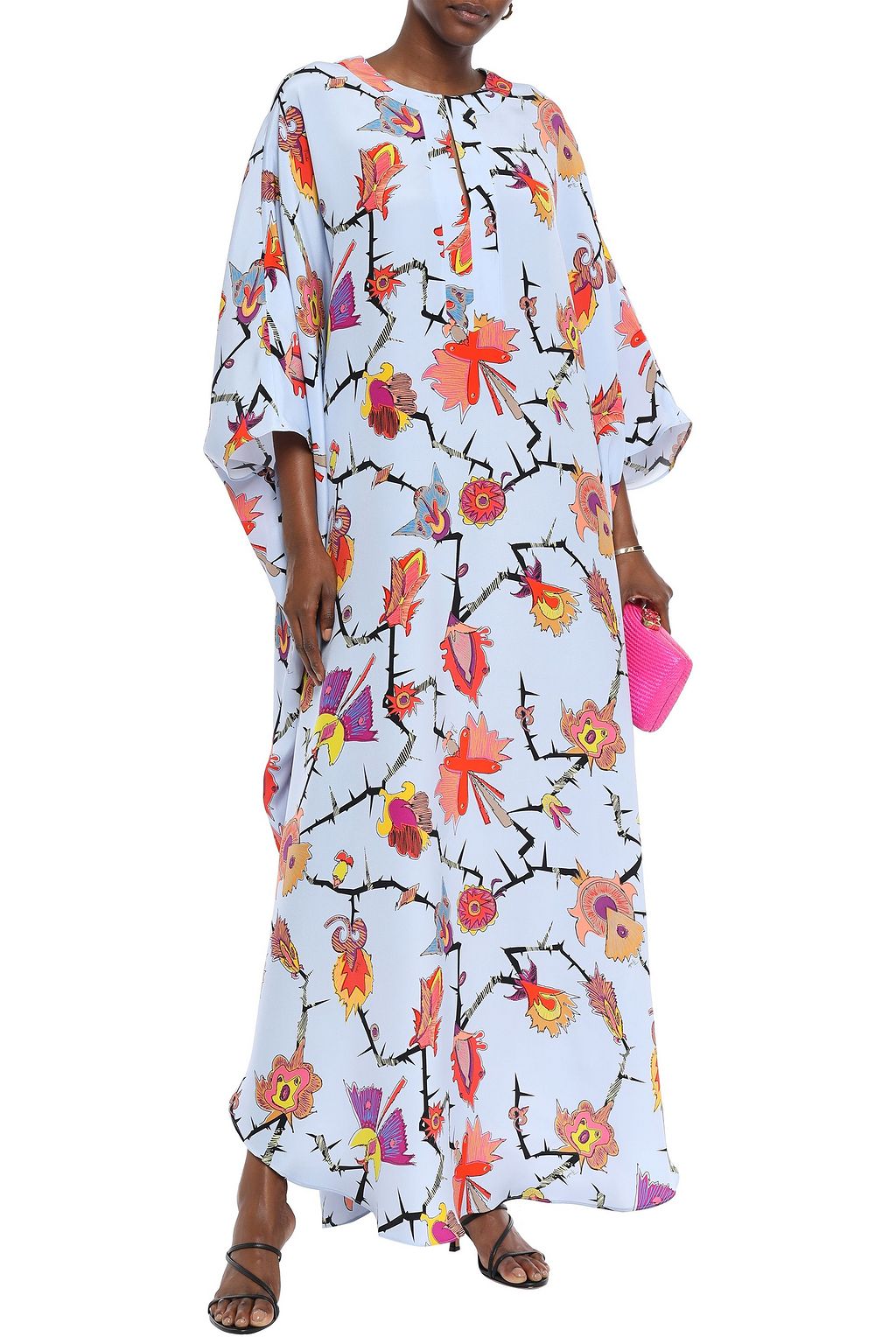 PUCCI Printed silk-crepe kaftan