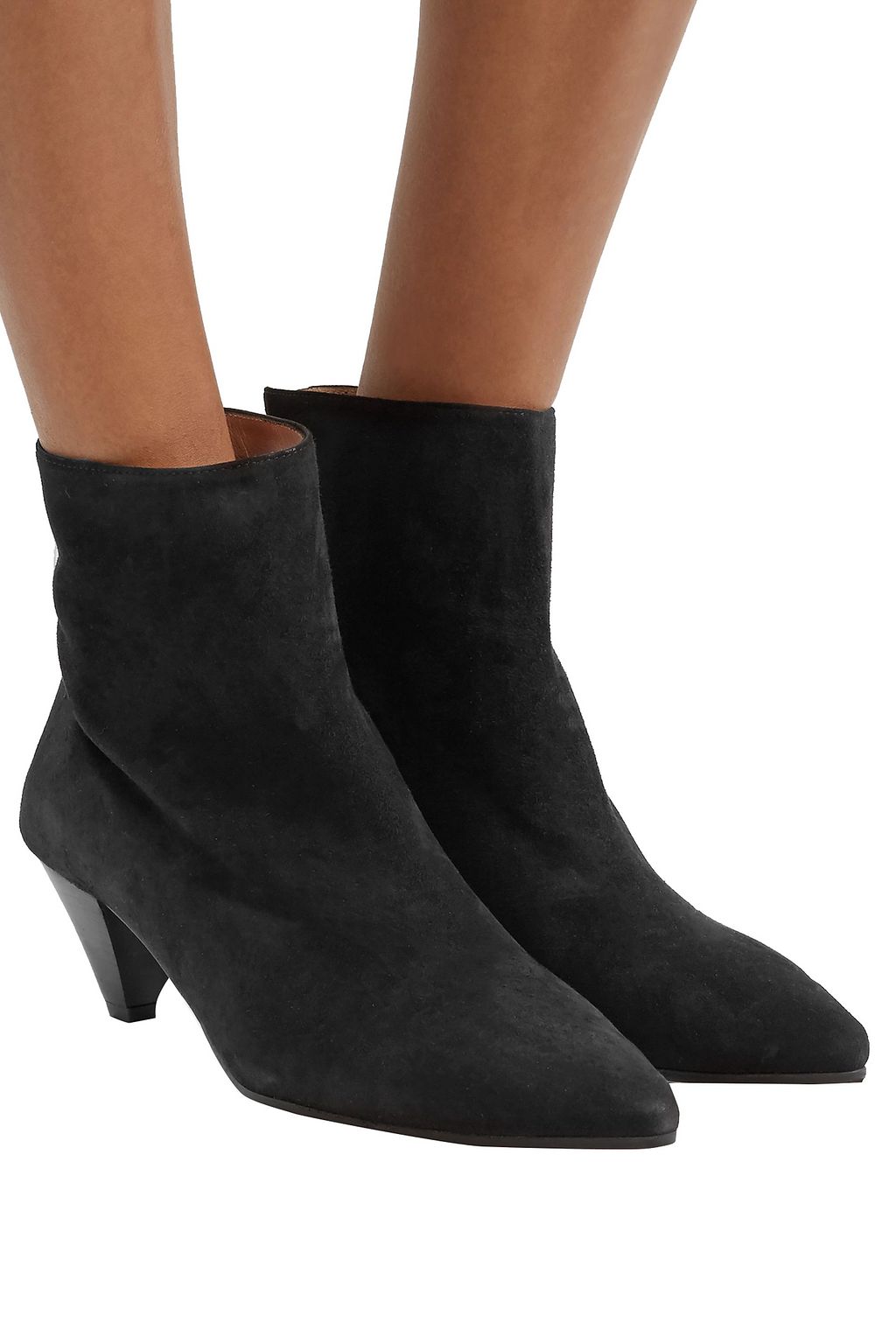 STUART WEITZMAN Pyramid suede ankle boots