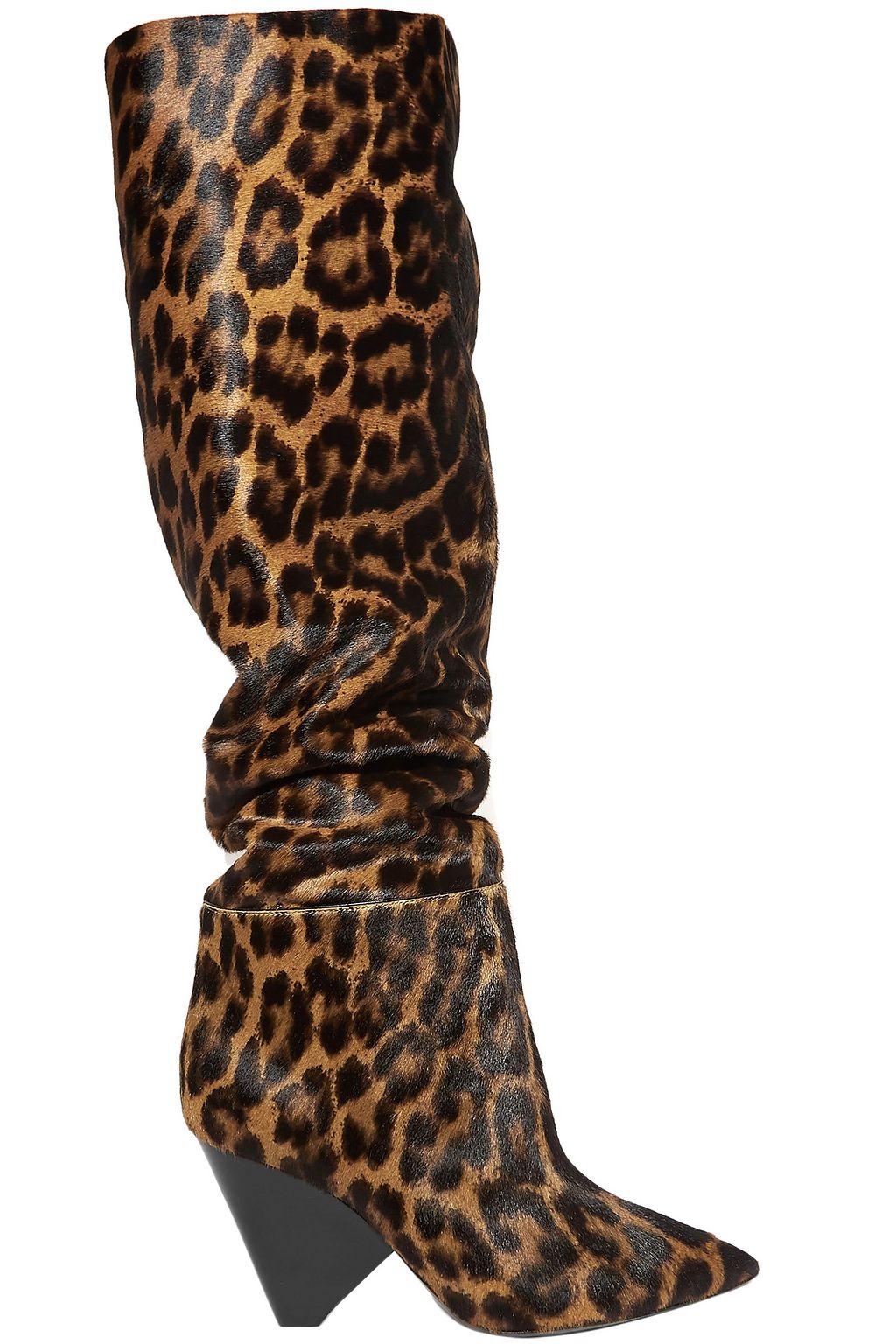 saint laurent leopard boots