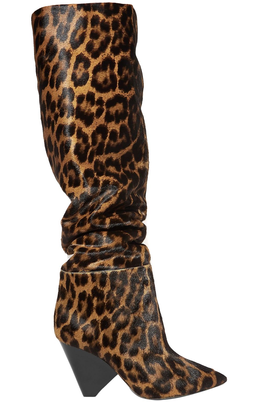 animal print high boots