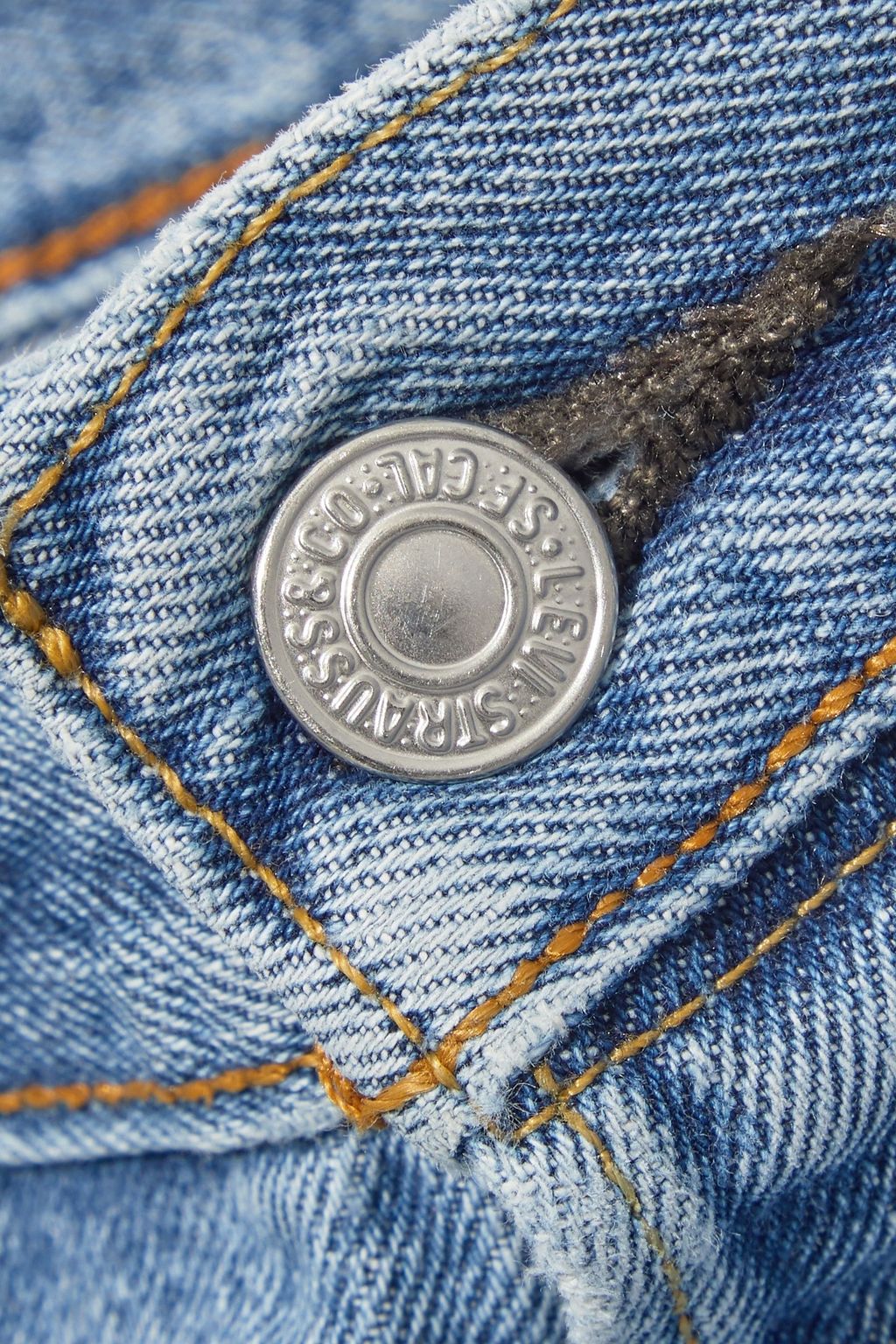 RE/DONE WITH LEVI'S Frayed faded high-rise straight-leg jeans