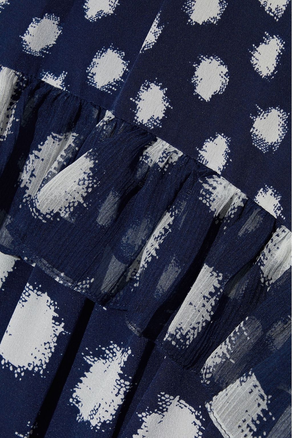 DIANE VON FURSTENBERG Lora printed silk crepe de chine and georgette maxi skirt