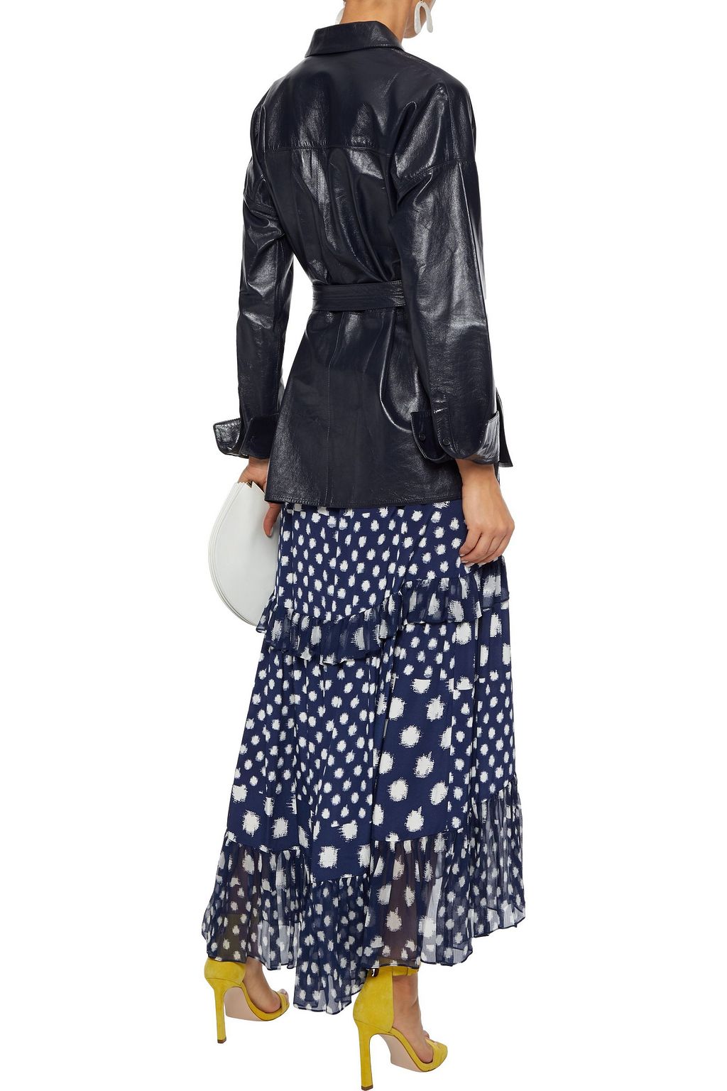 DIANE VON FURSTENBERG Lora printed silk crepe de chine and georgette maxi skirt
