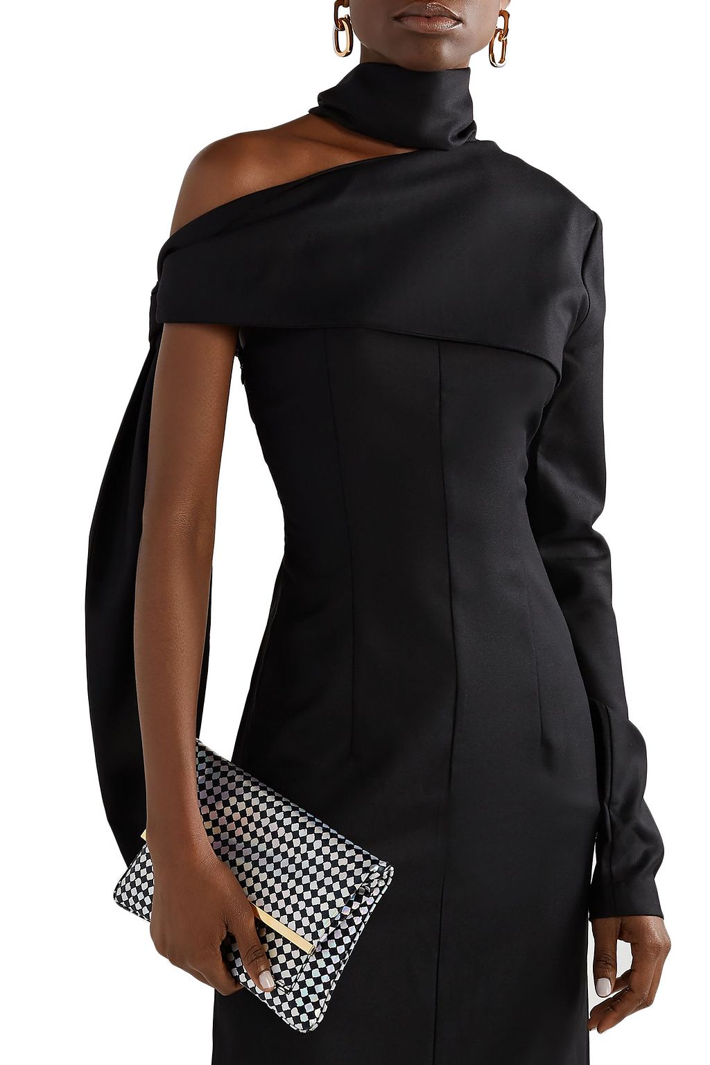 BIENEN DAVIS PM iridescent leather clutch