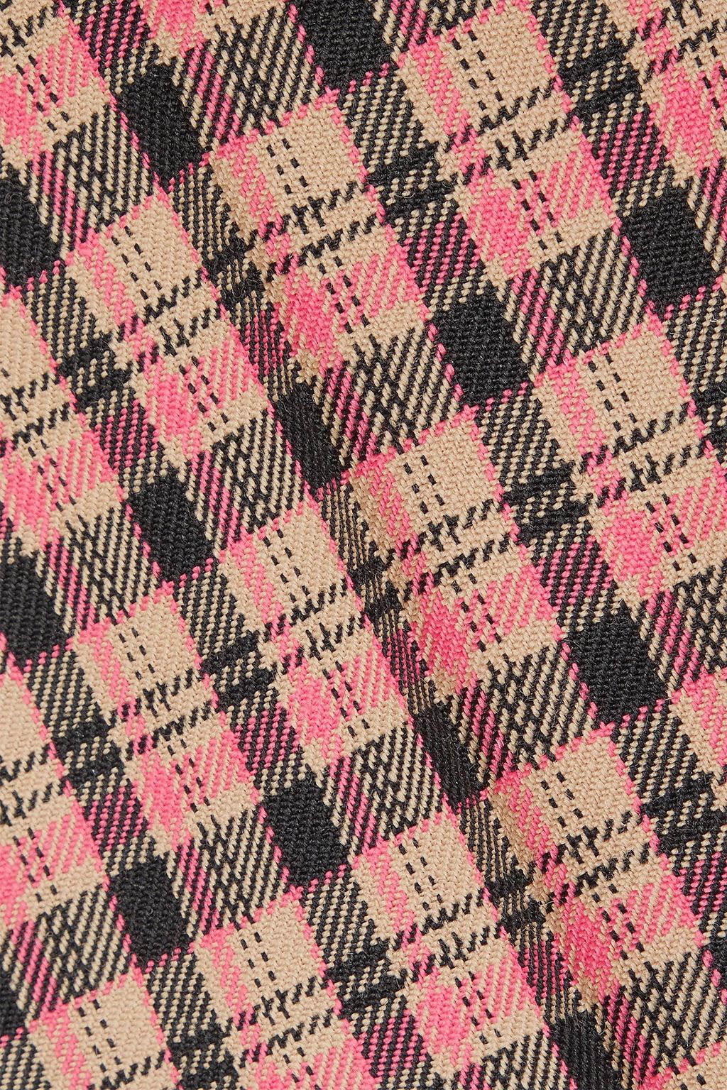 MICHAEL KORS COLLECTION Checked wool bootcut pants