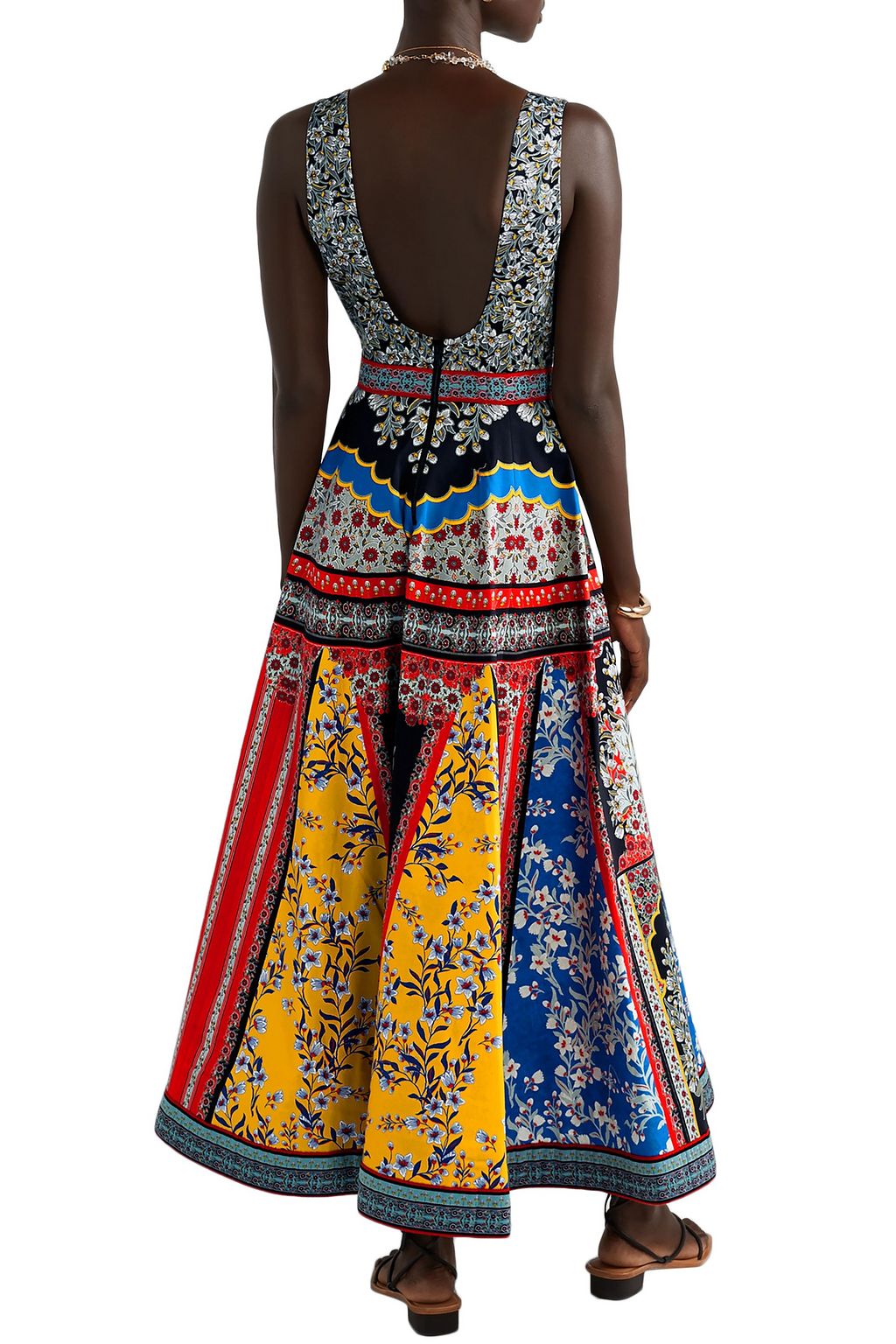 ALICE + OLIVIA Arya printed cotton-blend maxi dress