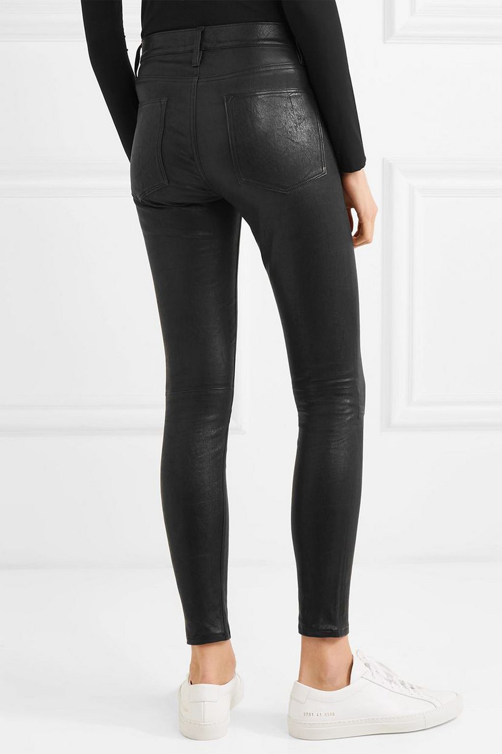 FRAME Le High Skinny leather pants
