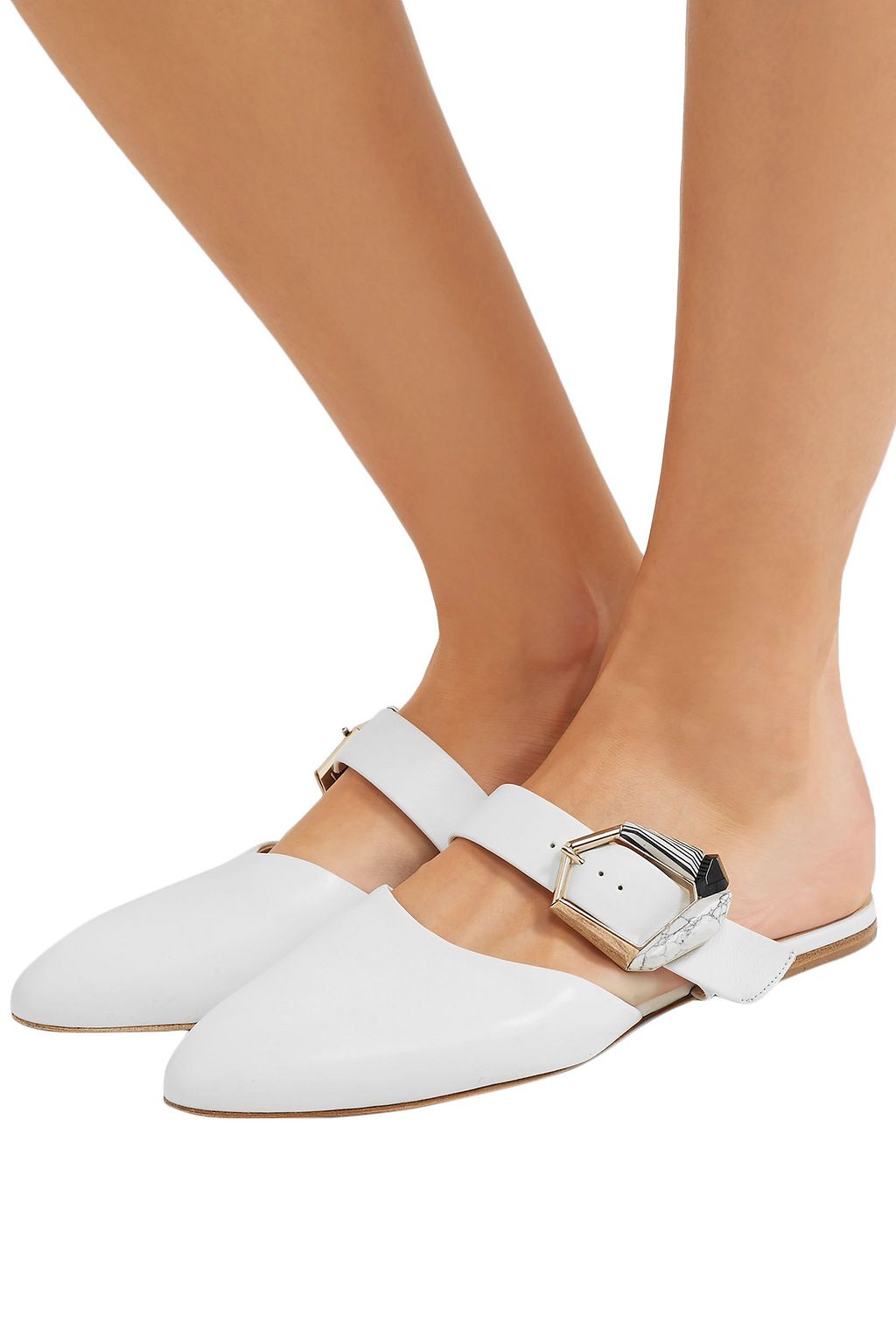 GABRIELA HEARST Savage buckled leather mules