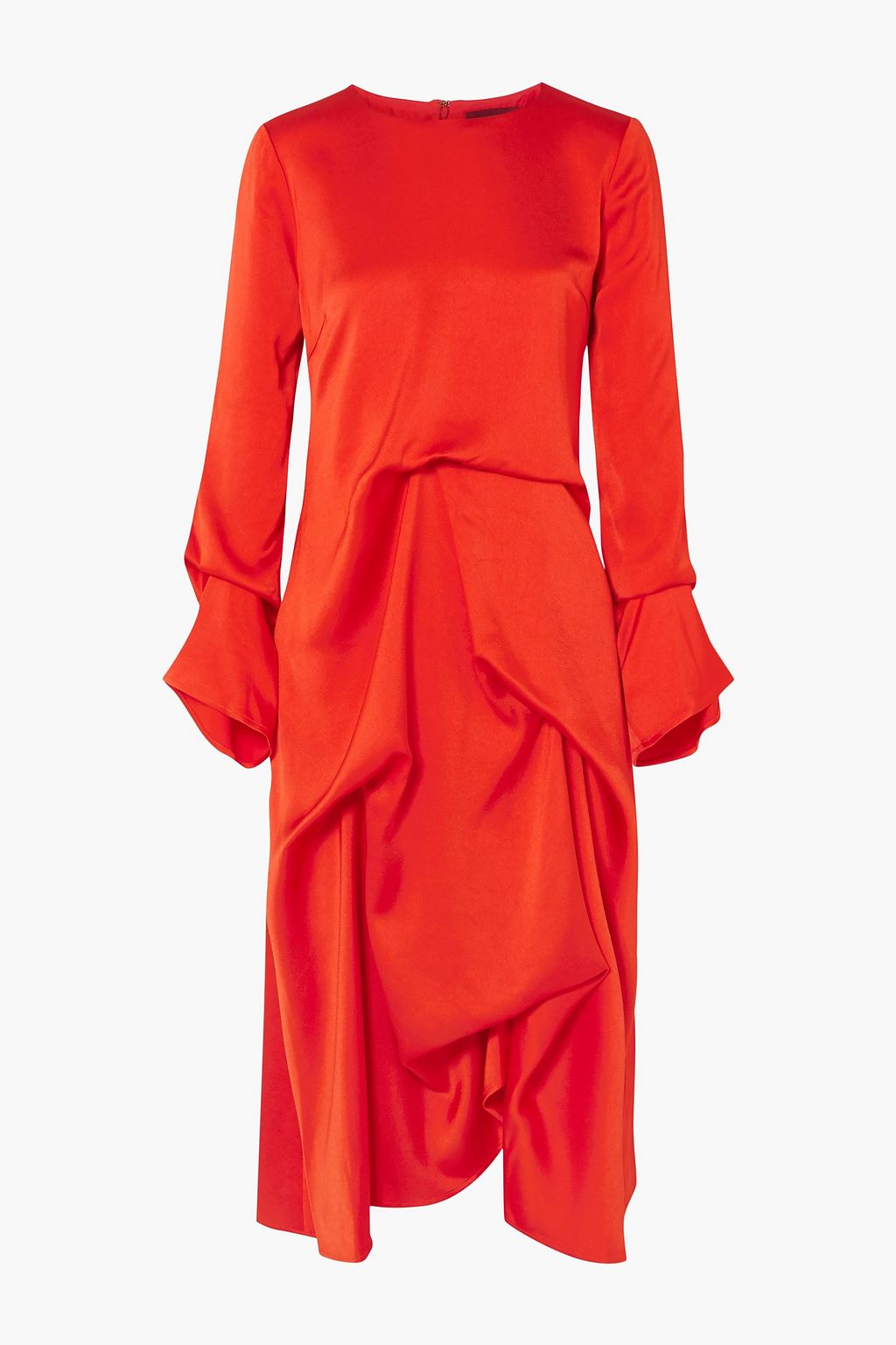 SIES MARJAN Noemi draped satin midi dress | Sale up to 70% off | THE OUTNET