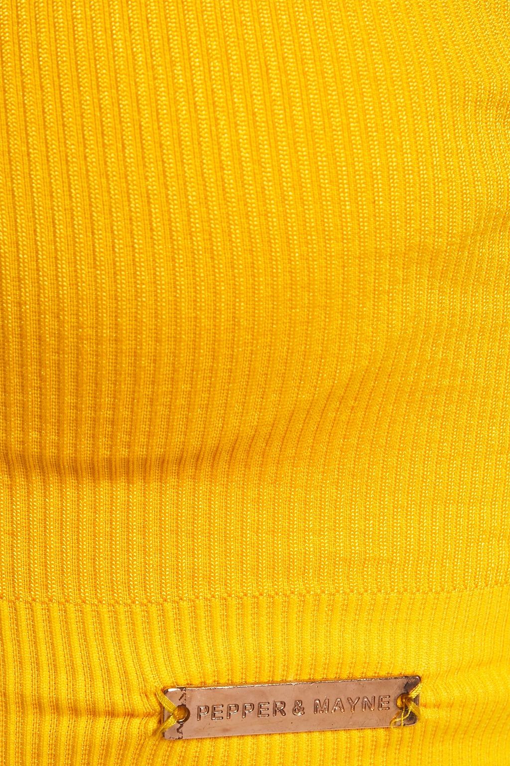 PEPPER & MAYNE Margot ring-embellished ribbed stretch-jersey sports bra