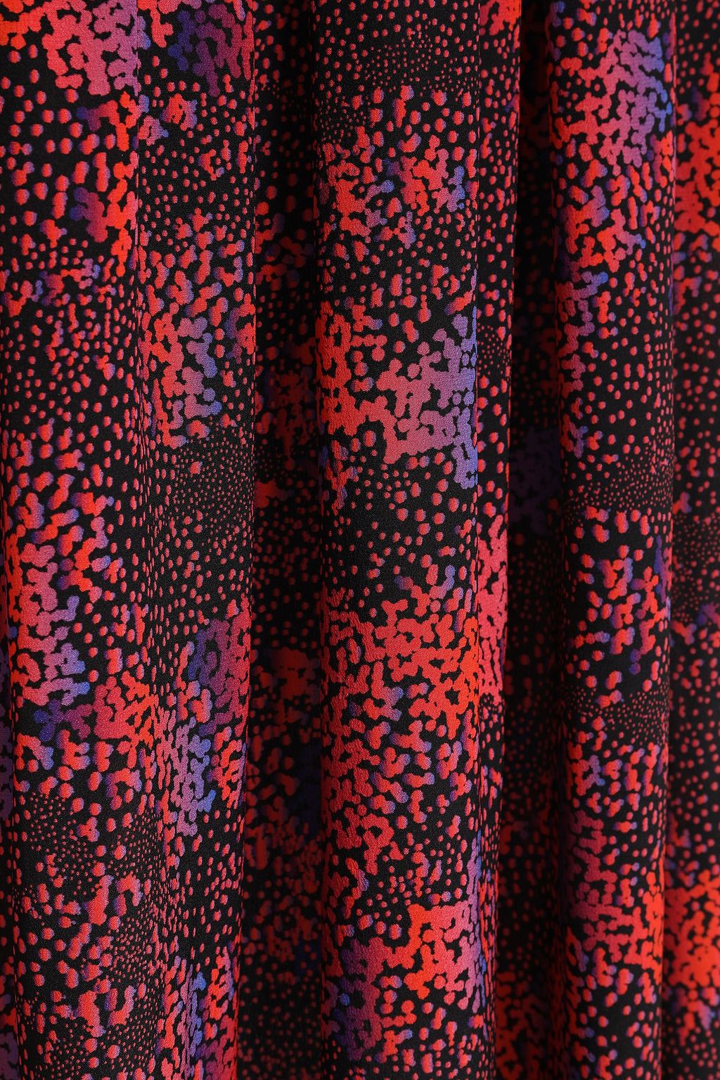 ÊTRE CÉCILE Amelie pleated printed silk midi skirt