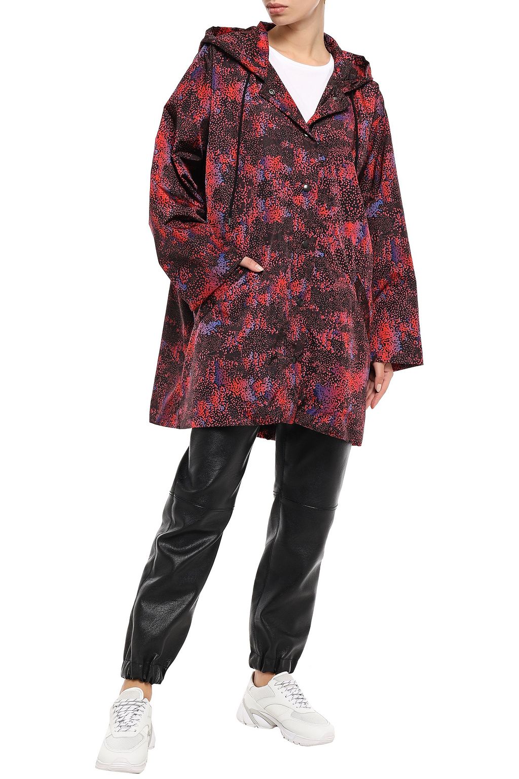 ÊTRE CÉCILE Emma printed shell hooded parka