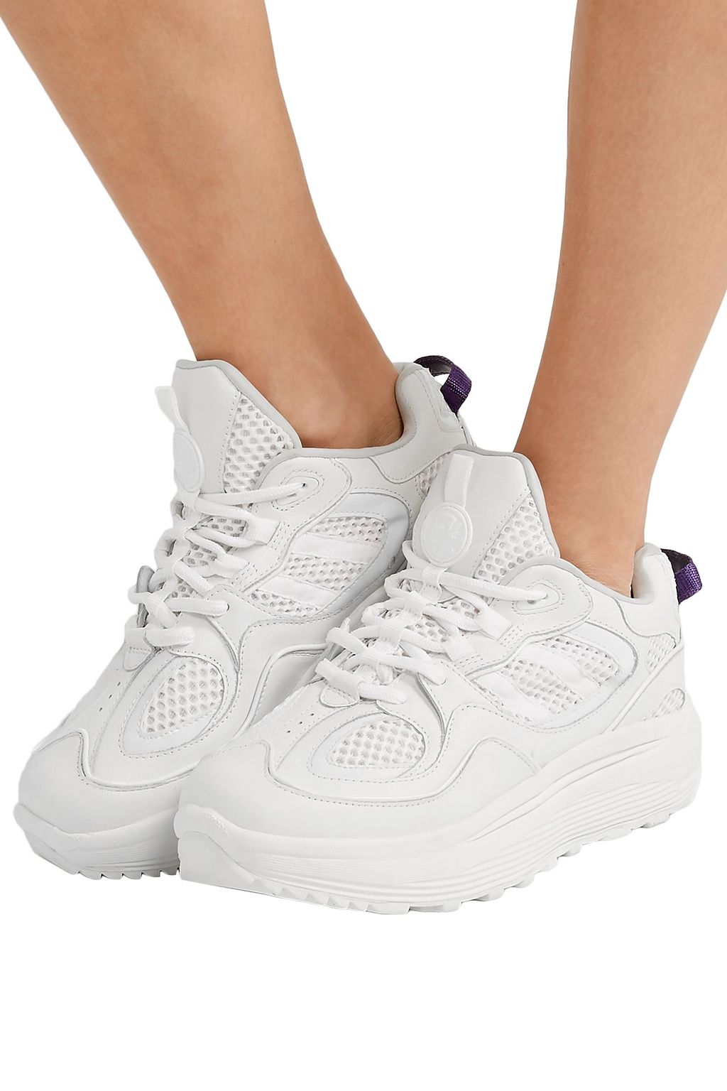 Weiß Jet Turbo Plateau-Sneakers aus Mesh, Glatt- und Lackleder | Sale bis  zu -70% | EYTYS | THE OUTNET | EYTYS | THE OUTNET