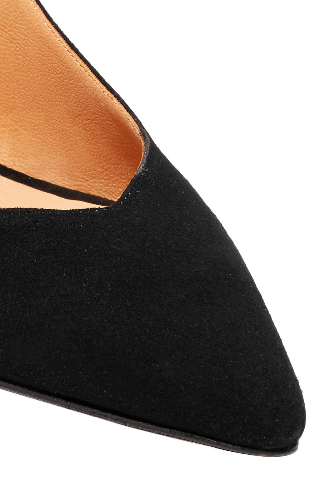 ganni suede slingback pumps