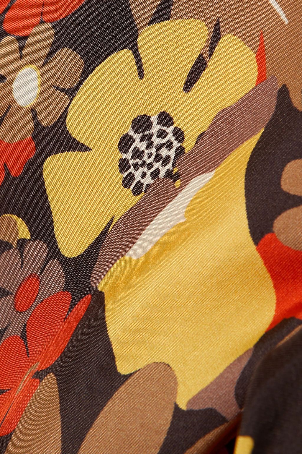 CHLOÉ Printed silk-satin blouse