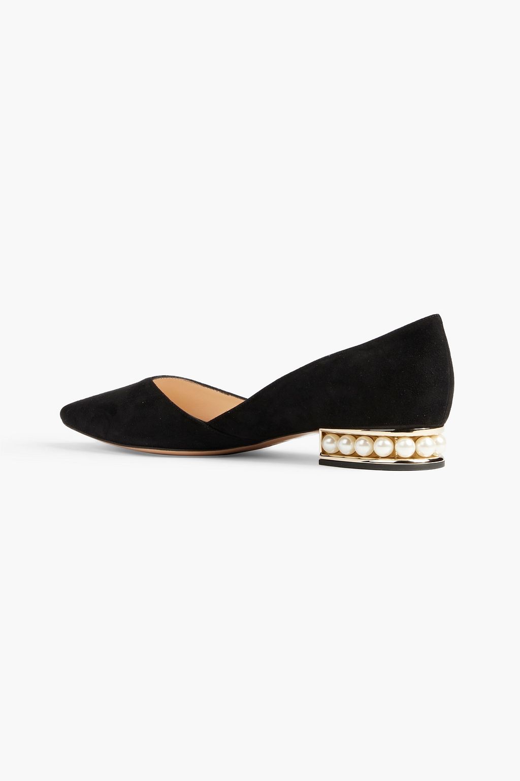 NICHOLAS KIRKWOOD Casati D'Orsay suede point-toe flats