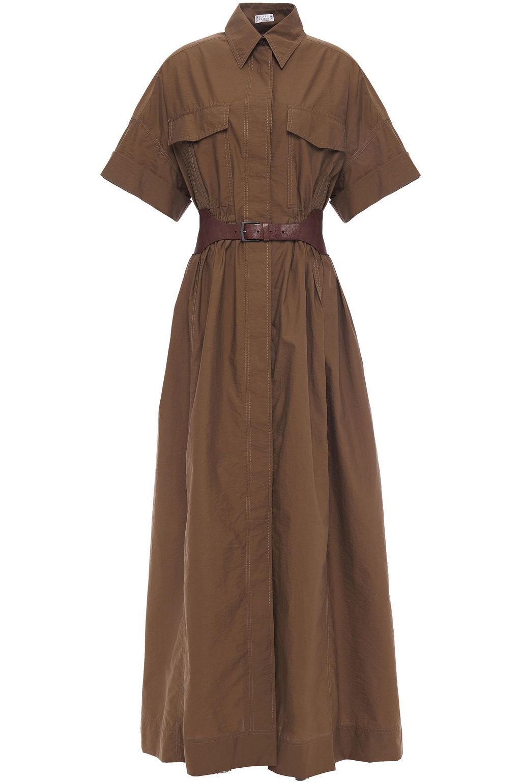 cotton maxi shirt dress