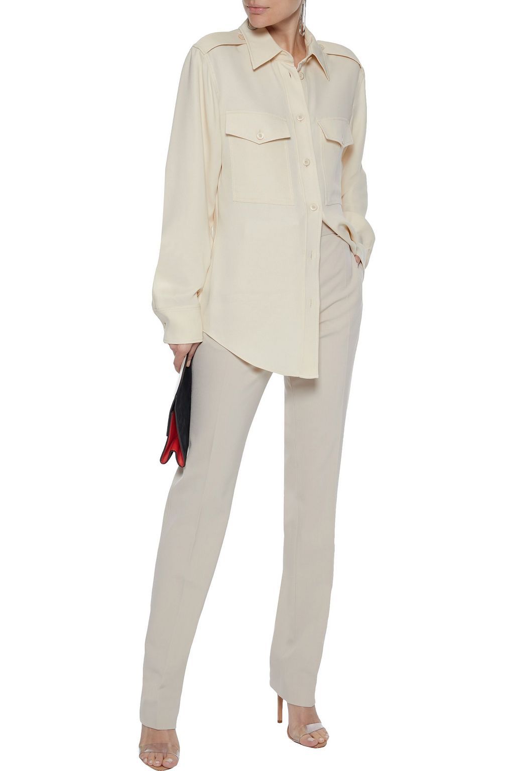JOSEPH Zoran wool-blend twill slim-leg pants