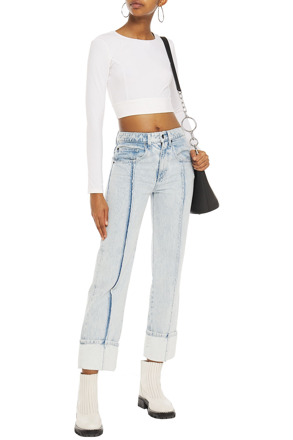 alexander wang wide leg jeans