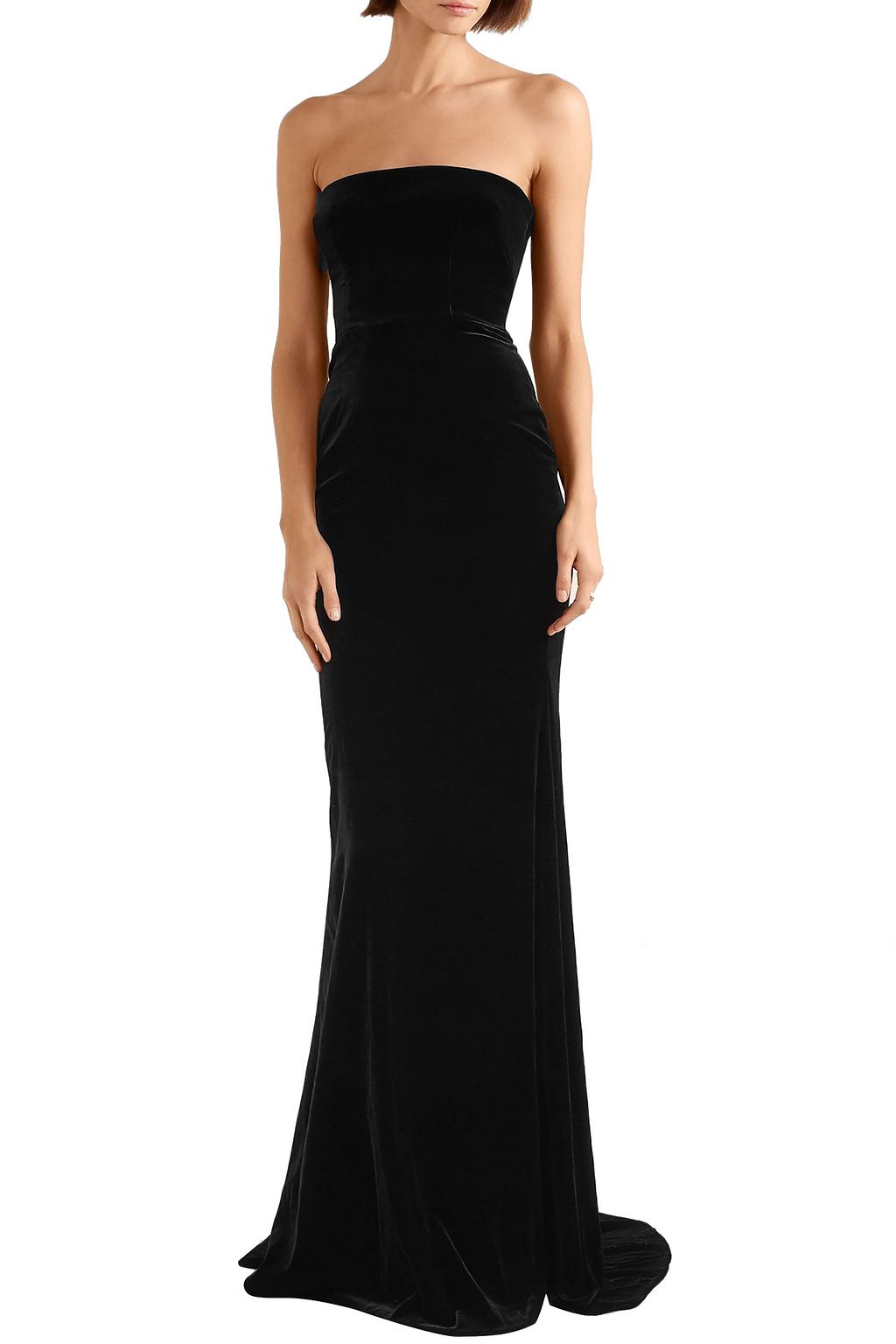 alex perry black velvet dress
