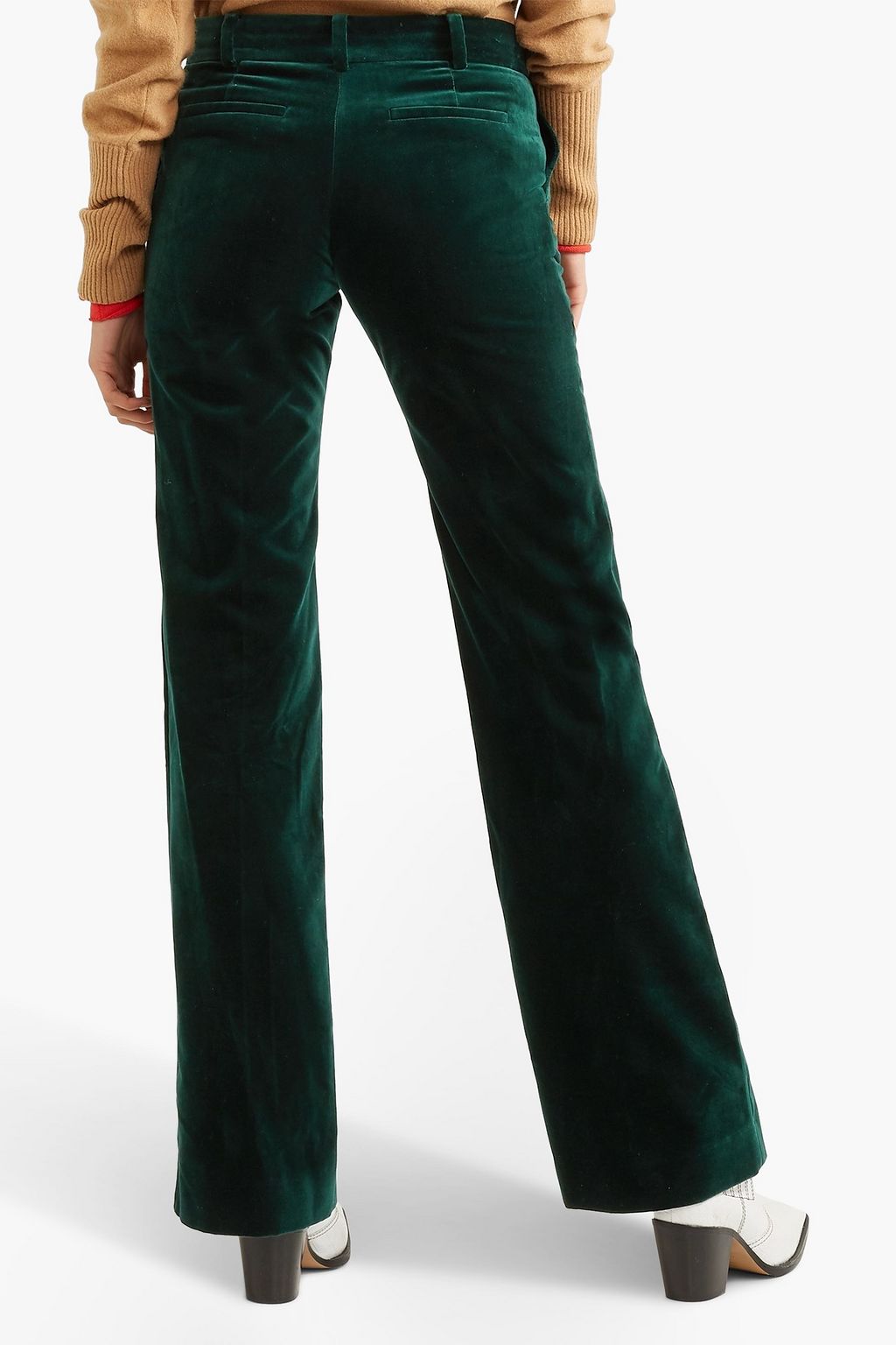 BELLA FREUD 1976 cotton-velvet flared pants