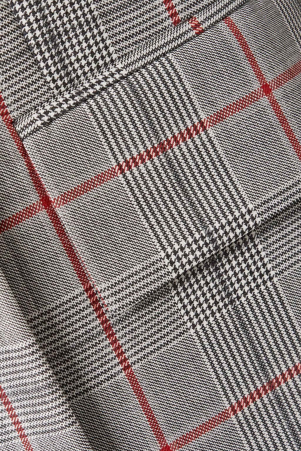 CALVIN KLEIN 205W39NYC Double-breasted Prince of Wales checked wool blazer