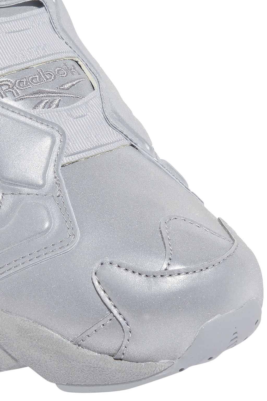 REEBOK X VETEMENTS + Reebok Instapump Fury reflective leather sneakers