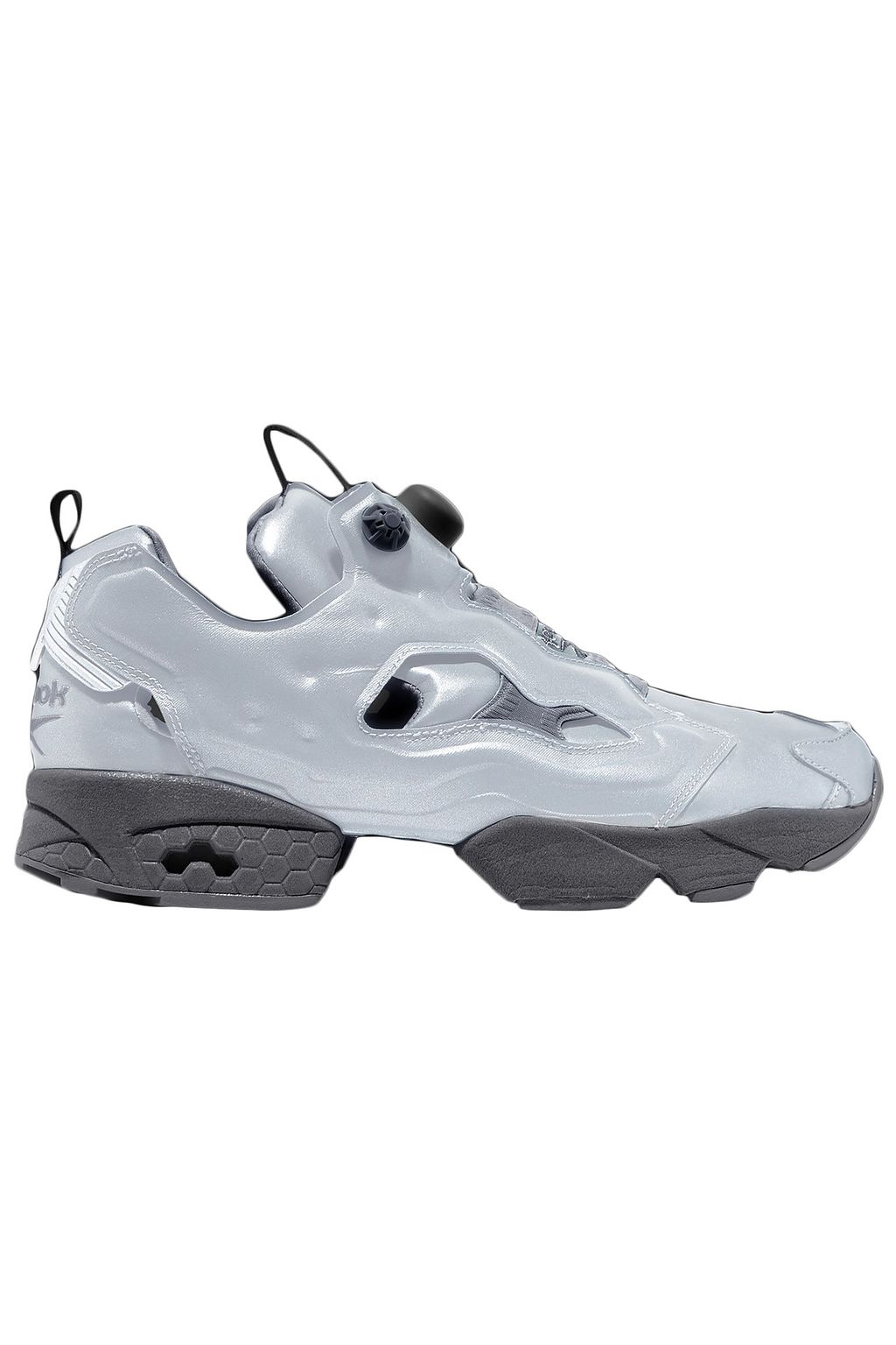 REEBOK X VETEMENTS + Reebok Instapump Fury reflective leather sneakers
