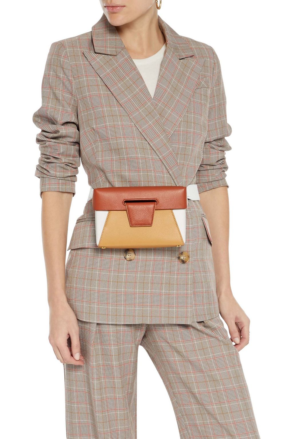 YUZEFI Lola textured-leather belt bag