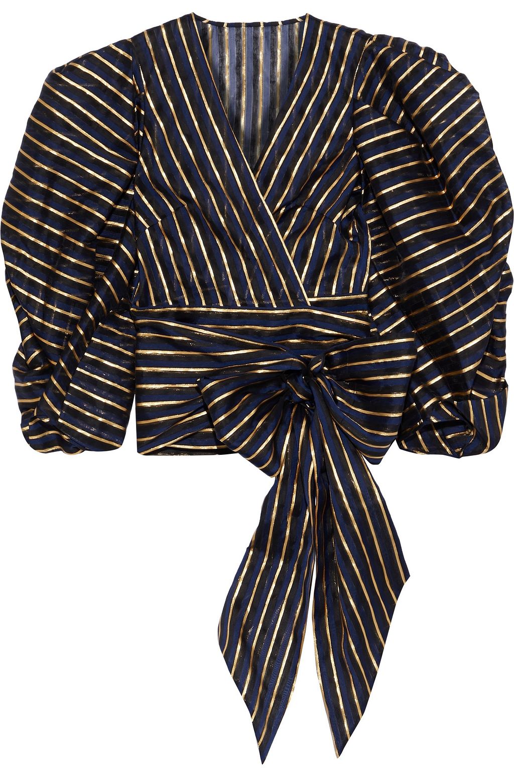 navy organza wrap
