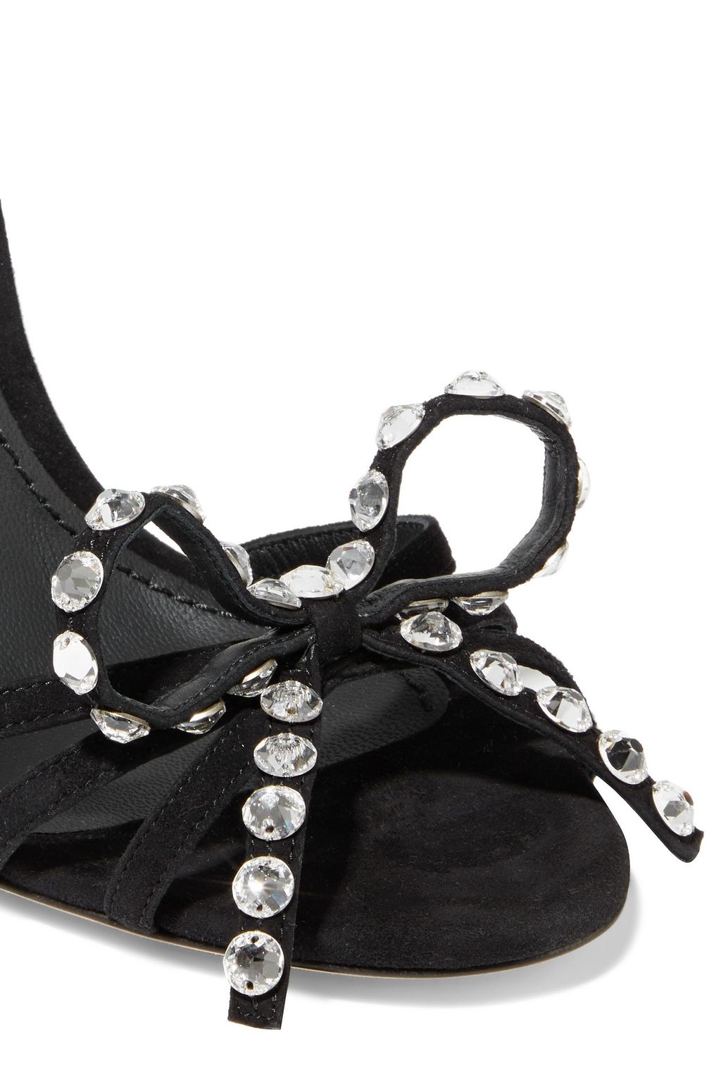DOLCE&GABBANA Kiera bow-embellished suede sandals