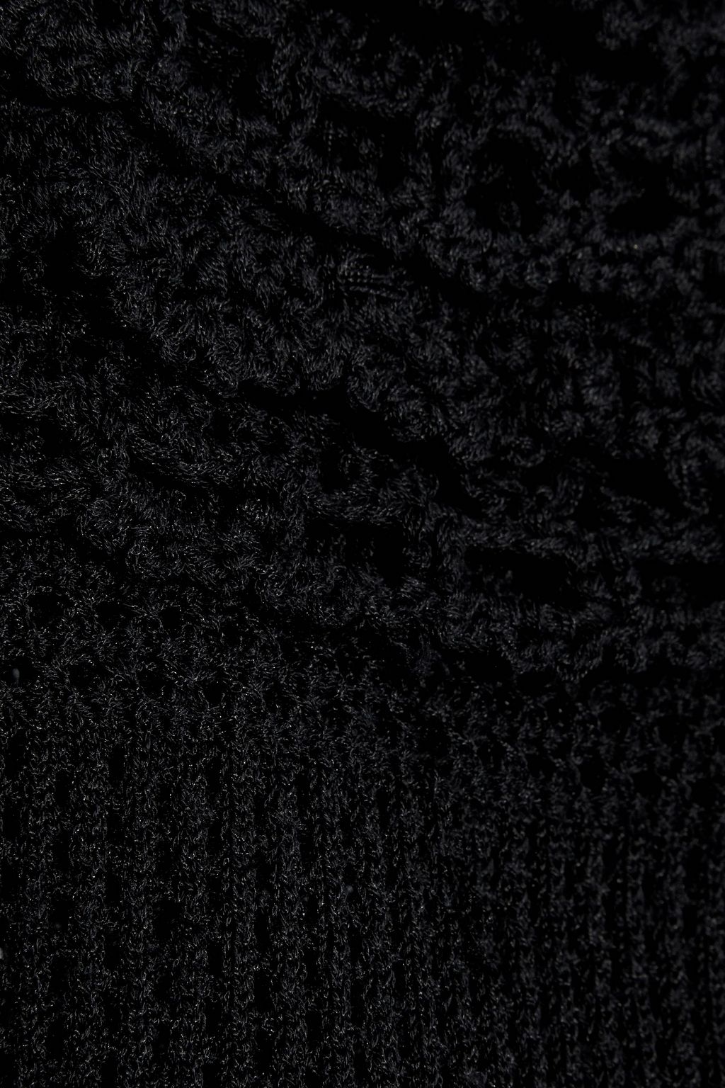 MARISSA WEBB Tasha ruffled crochet-trimmed open-knit top