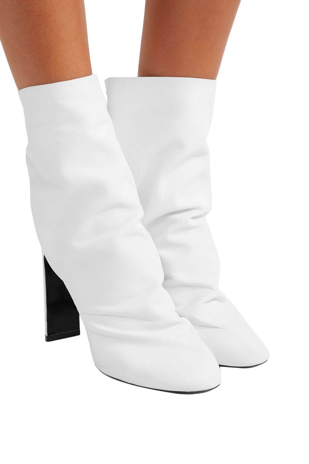 NICHOLAS KIRKWOOD D'Arcy ruched leather ankle boots