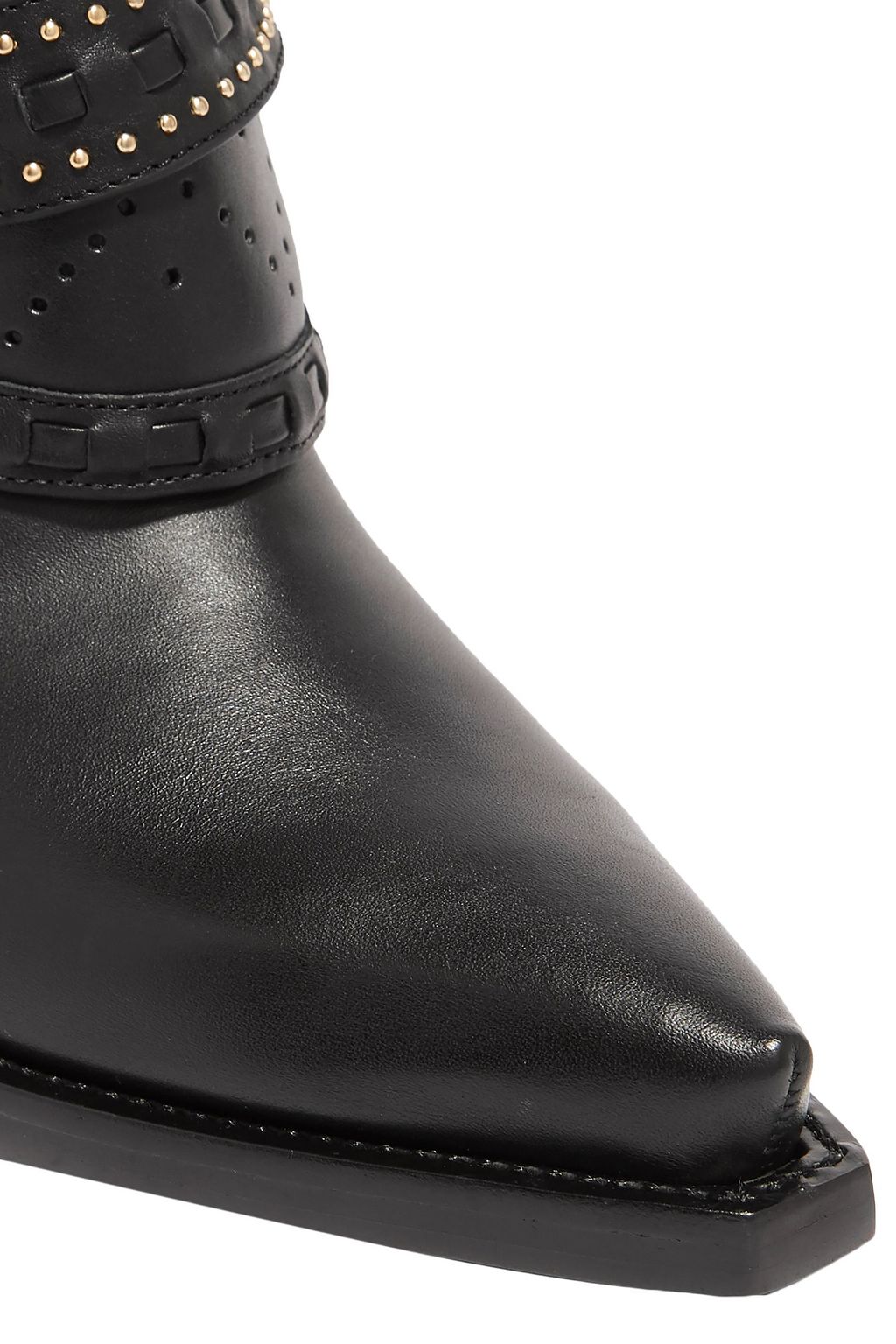 ZIMMERMANN Cowboy Mid buckled studded leather boots