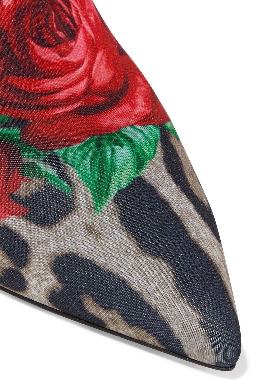 DOLCE&GABBANA حذاء بوت على شكل جوارب "لوري" من الجيرسي المرن المطبع برسومات