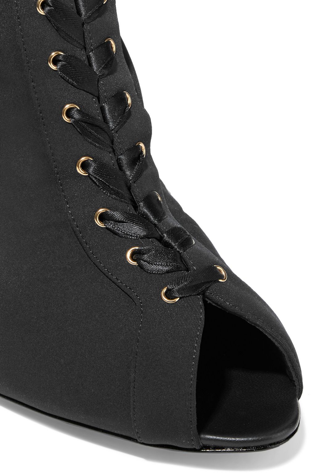 DOLCE&GABBANA Lace-up stretch-knit sock boots