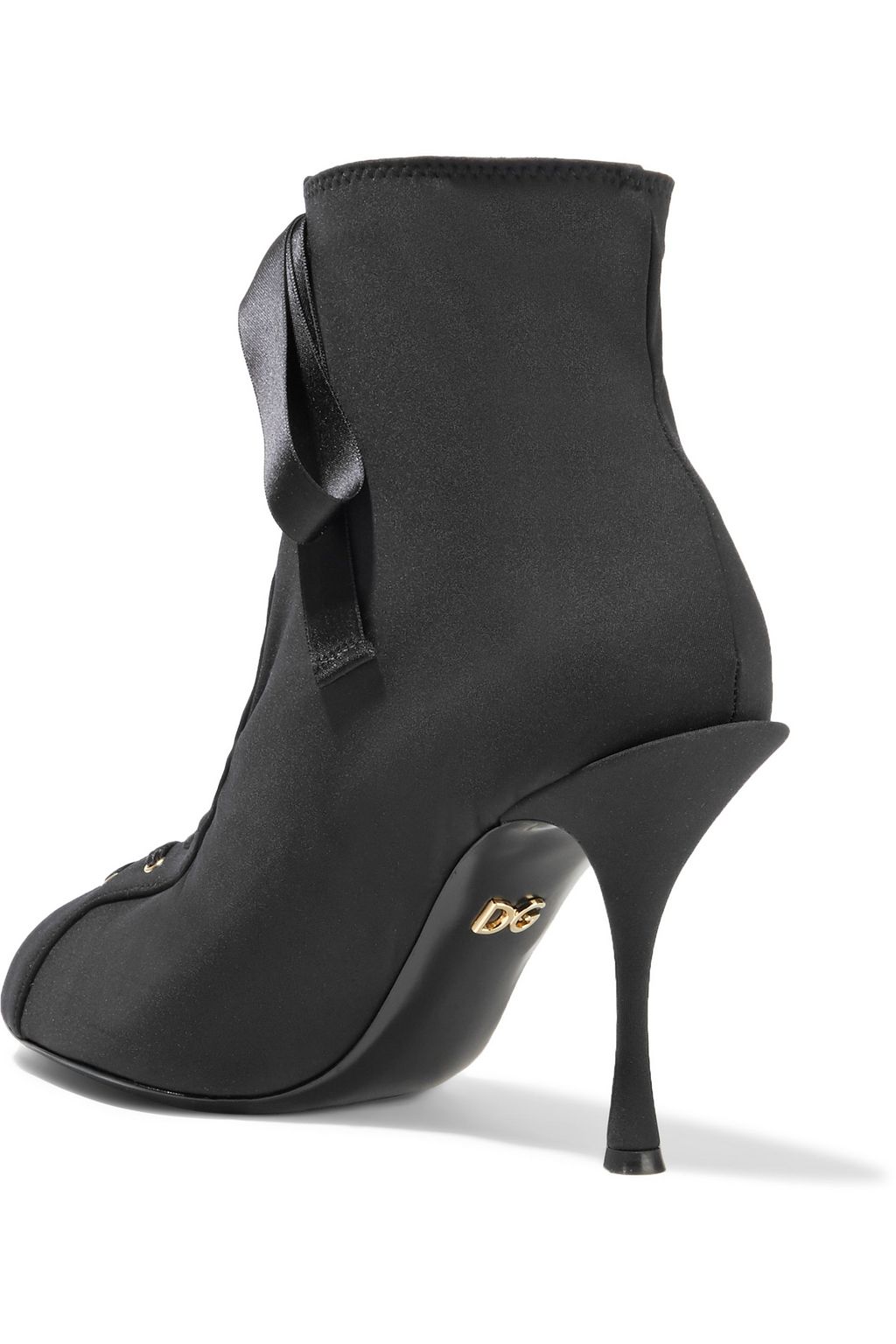 DOLCE&GABBANA Lace-up stretch-knit sock boots