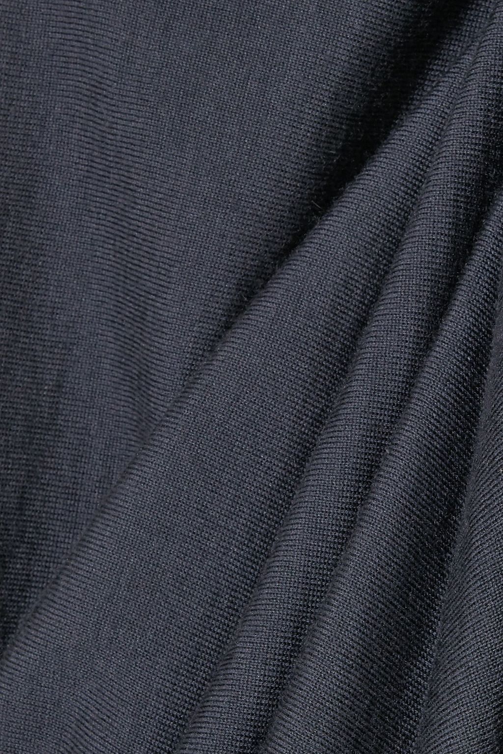 BRUNELLO CUCINELLI One-shoulder cutout cashmere and silk-blend turtleneck sweater