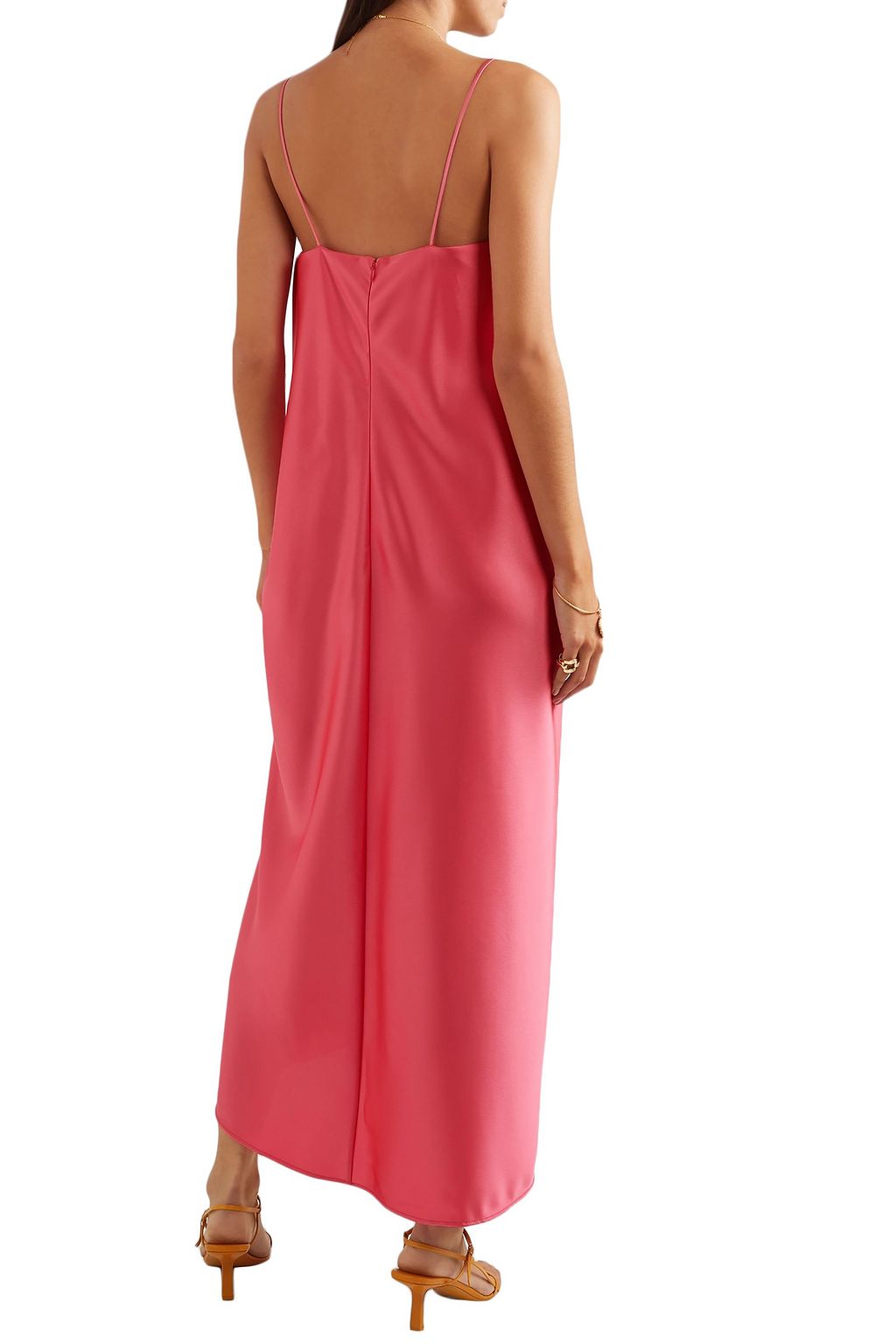 CEDRIC CHARLIER Draped satin dress