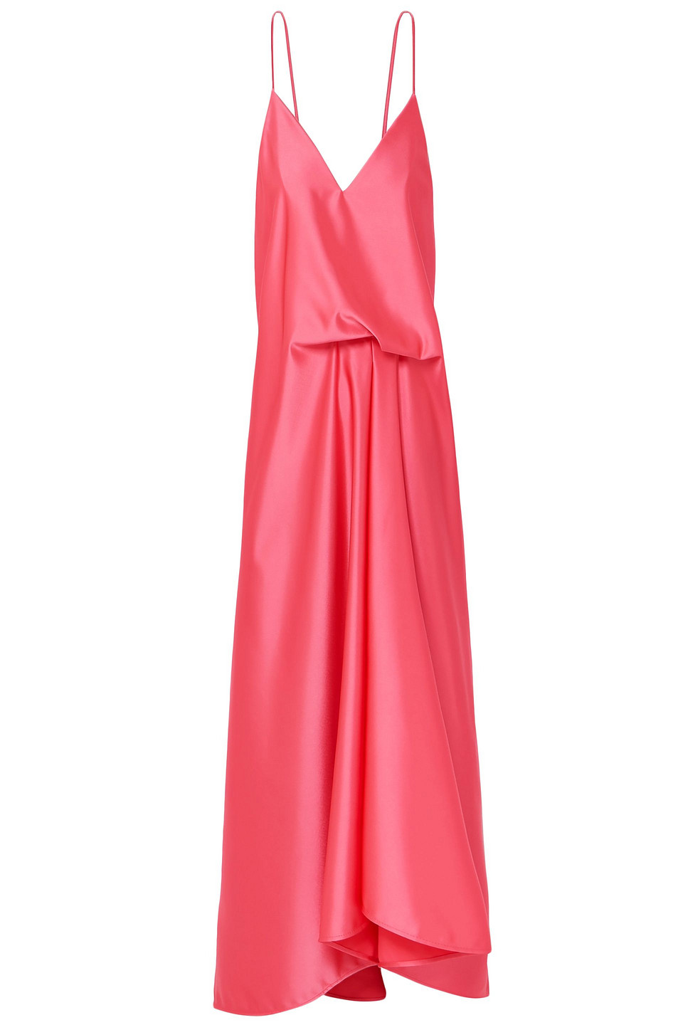 Cedric Charlier Woman Draped Satin Dress Pink Size 38