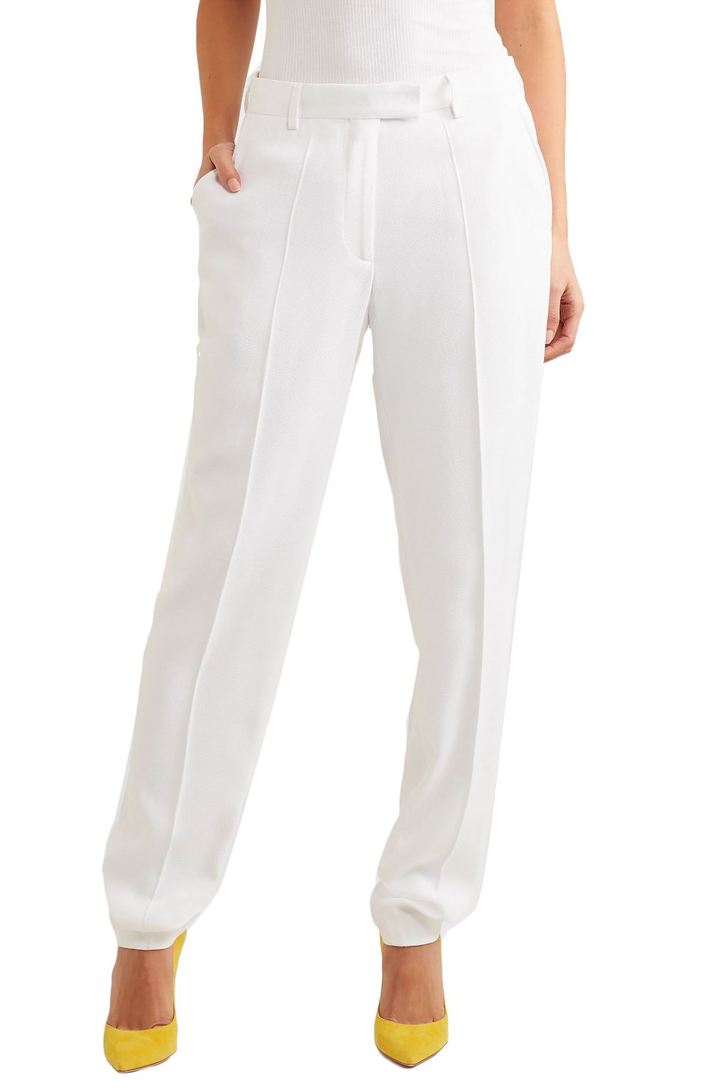 DRIES VAN NOTEN Crepe straight-leg pants