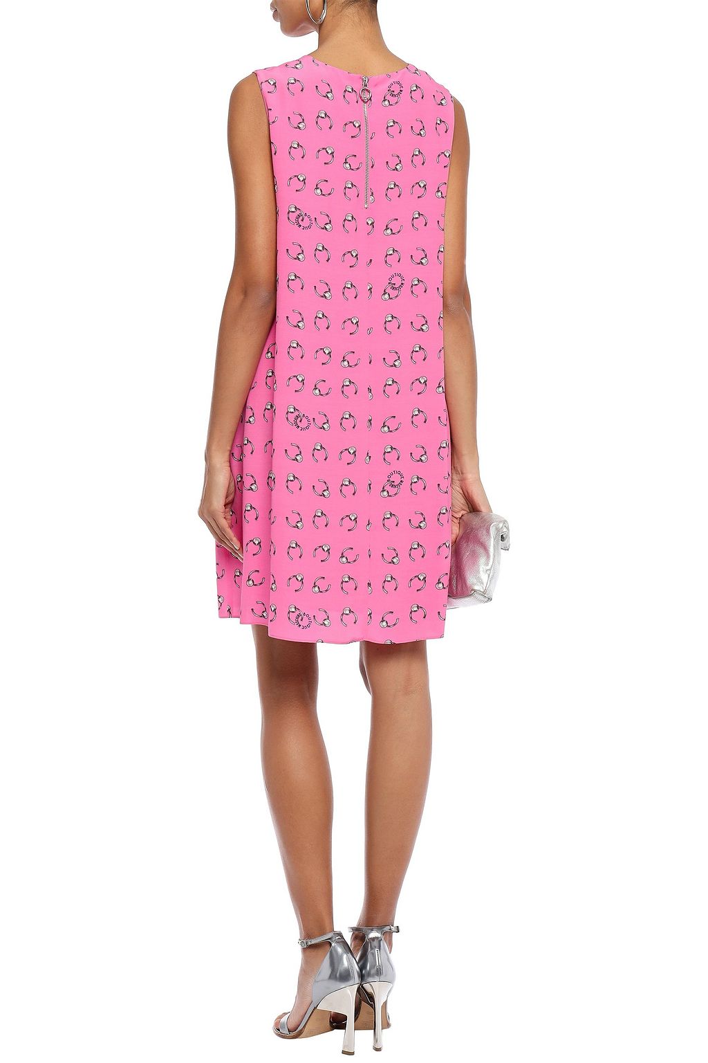 BOUTIQUE MOSCHINO Printed woven mini dress