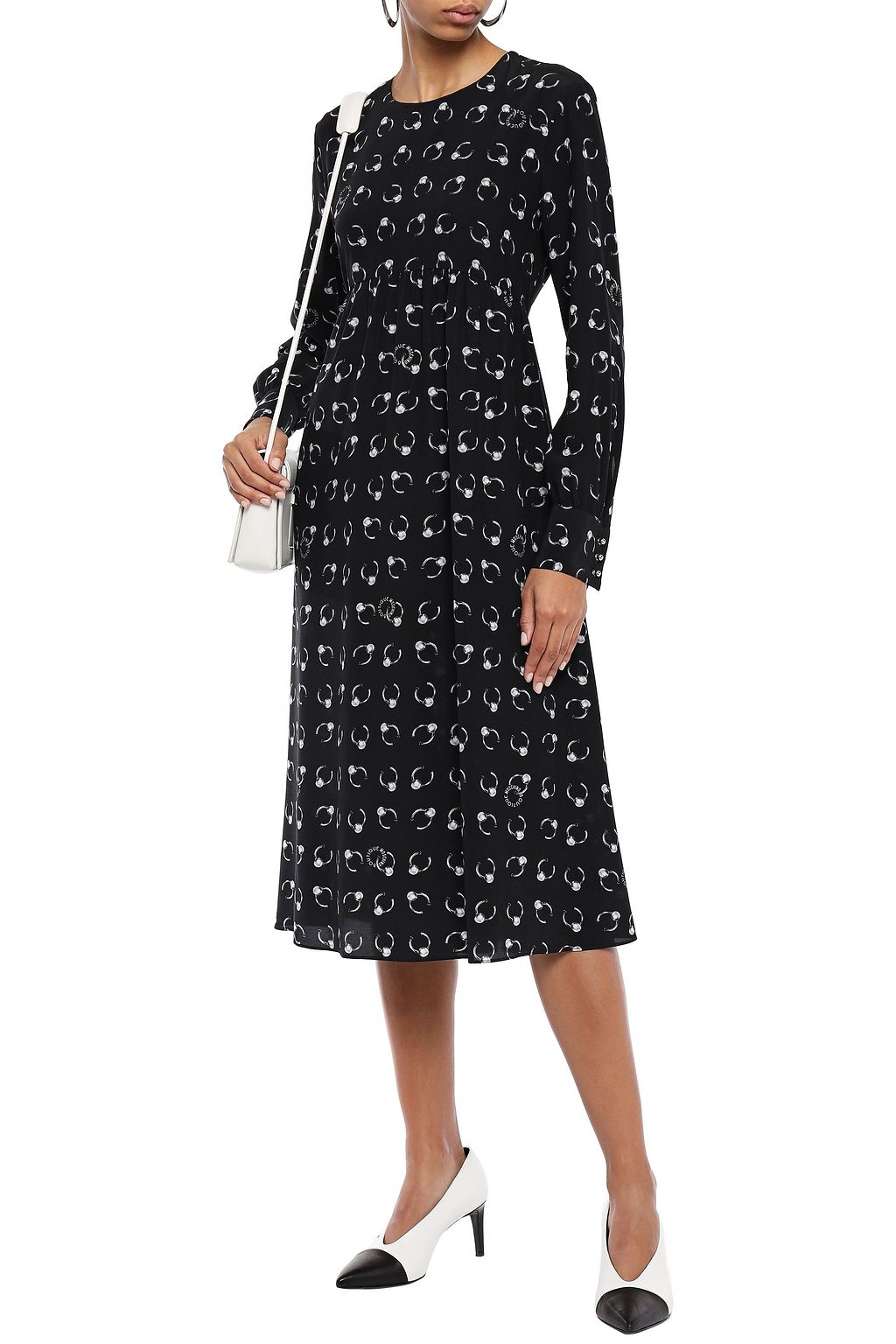 BOUTIQUE MOSCHINO Printed woven midi dress