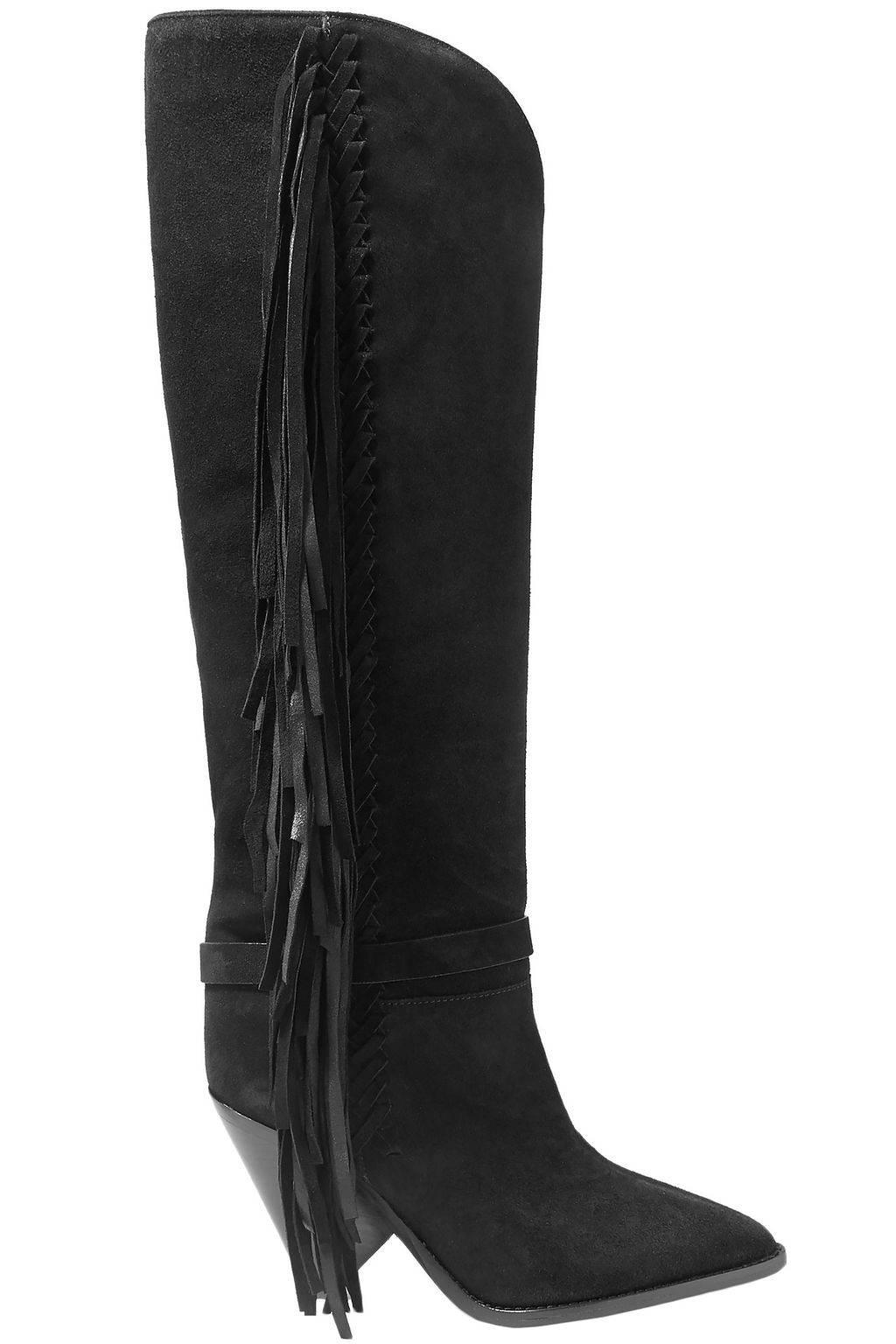 isabel marant white fringe boots