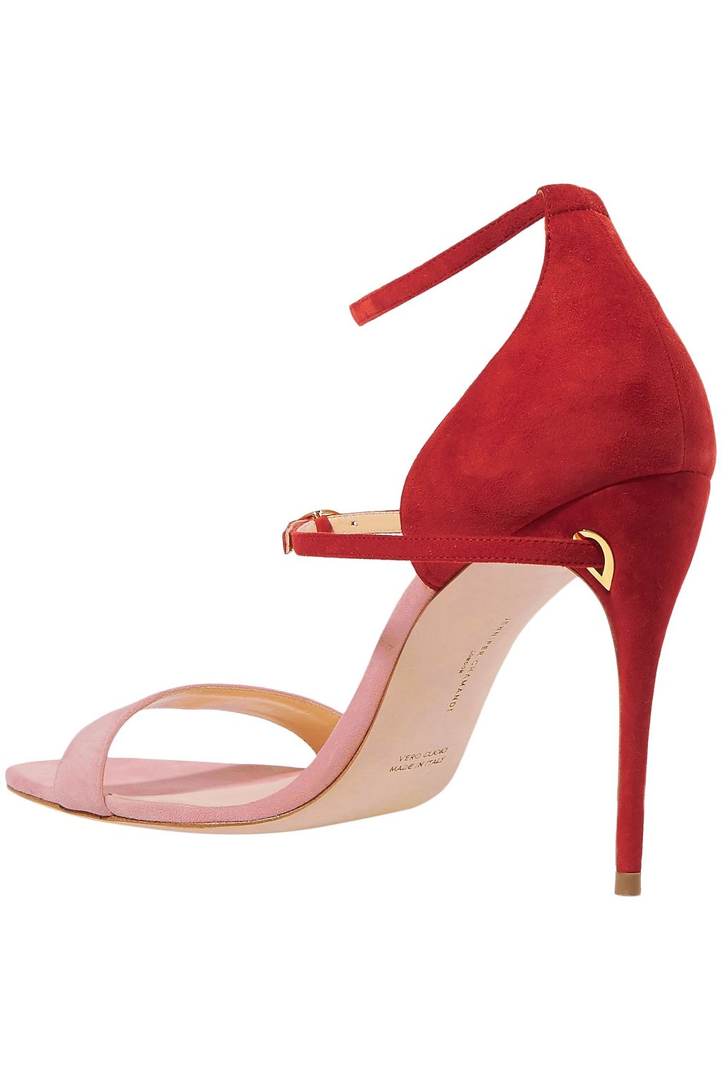 JENNIFER CHAMANDI Rolando 105 two-tone suede sandals