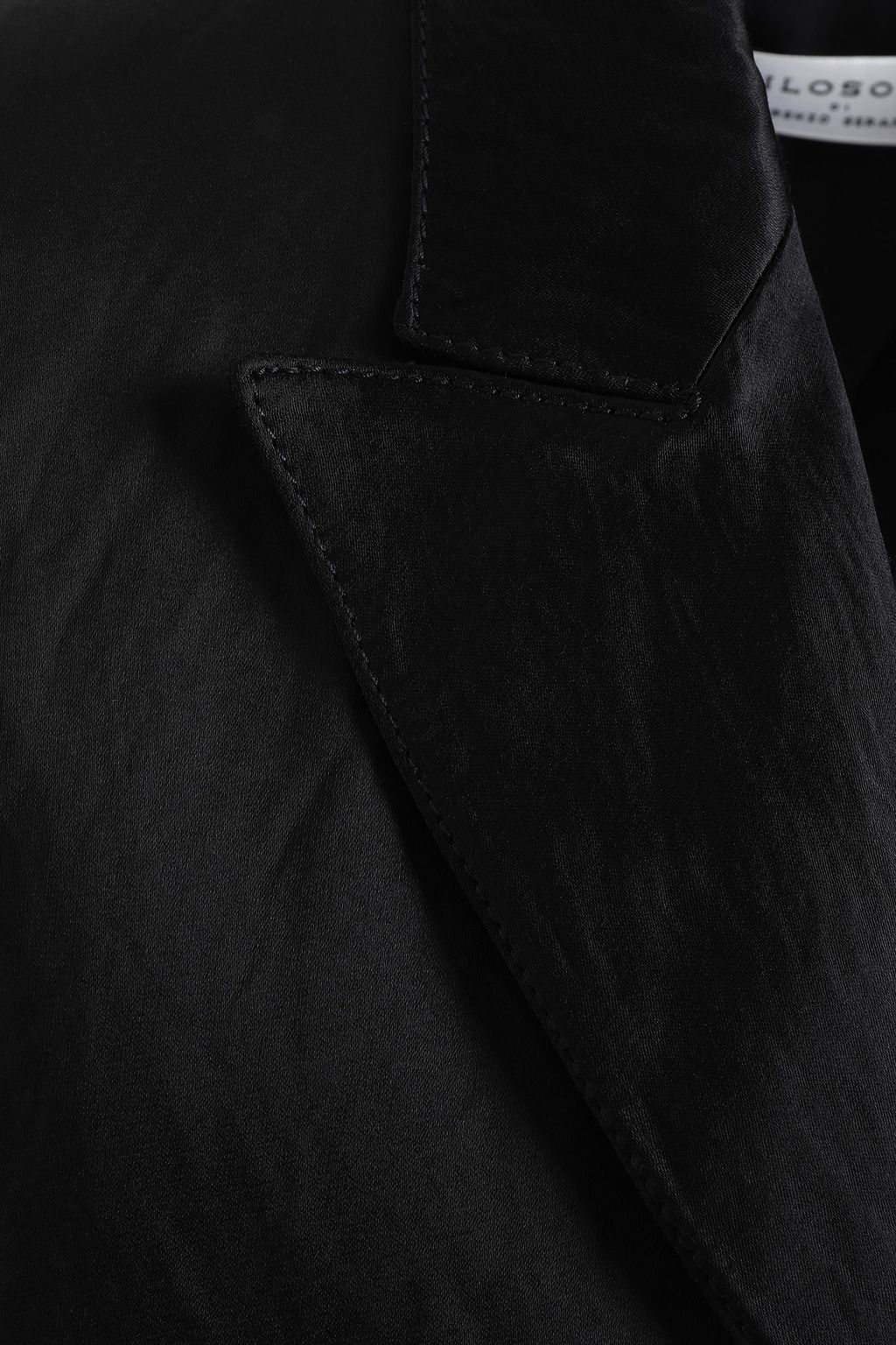 PHILOSOPHY DI LORENZO SERAFINI Crinkled-satin blazer