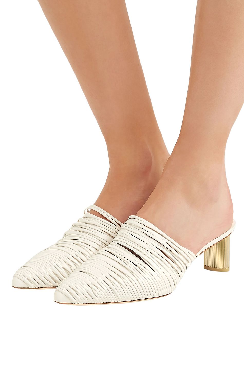 cult gaia sage leather mules