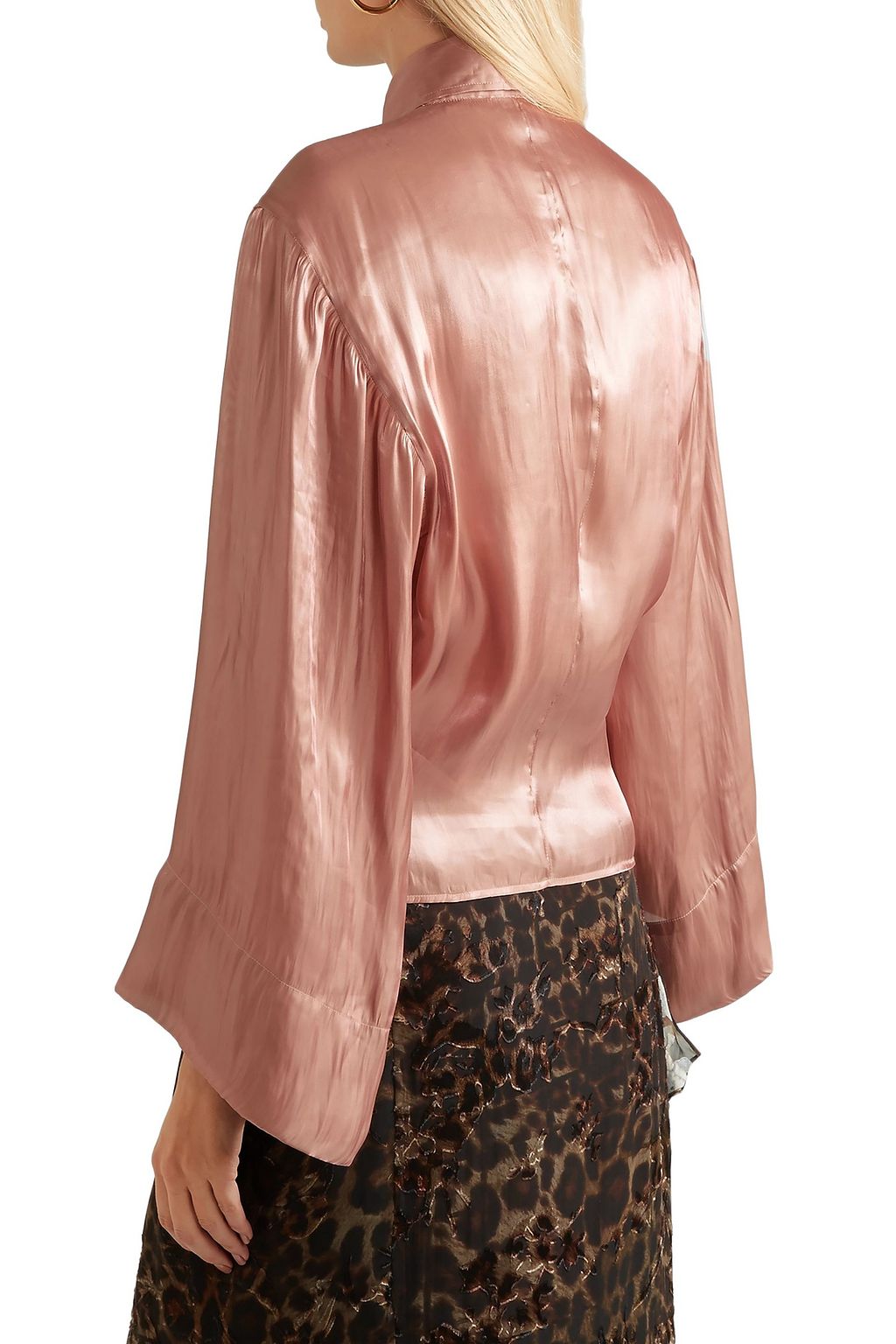 ETRO Satin wrap top